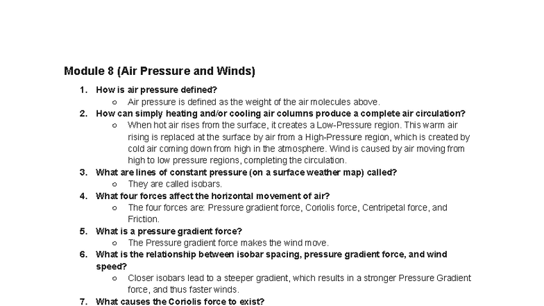 Module 8-14: Comprehensive Guide to Weather Phenomena & Climate Change ...