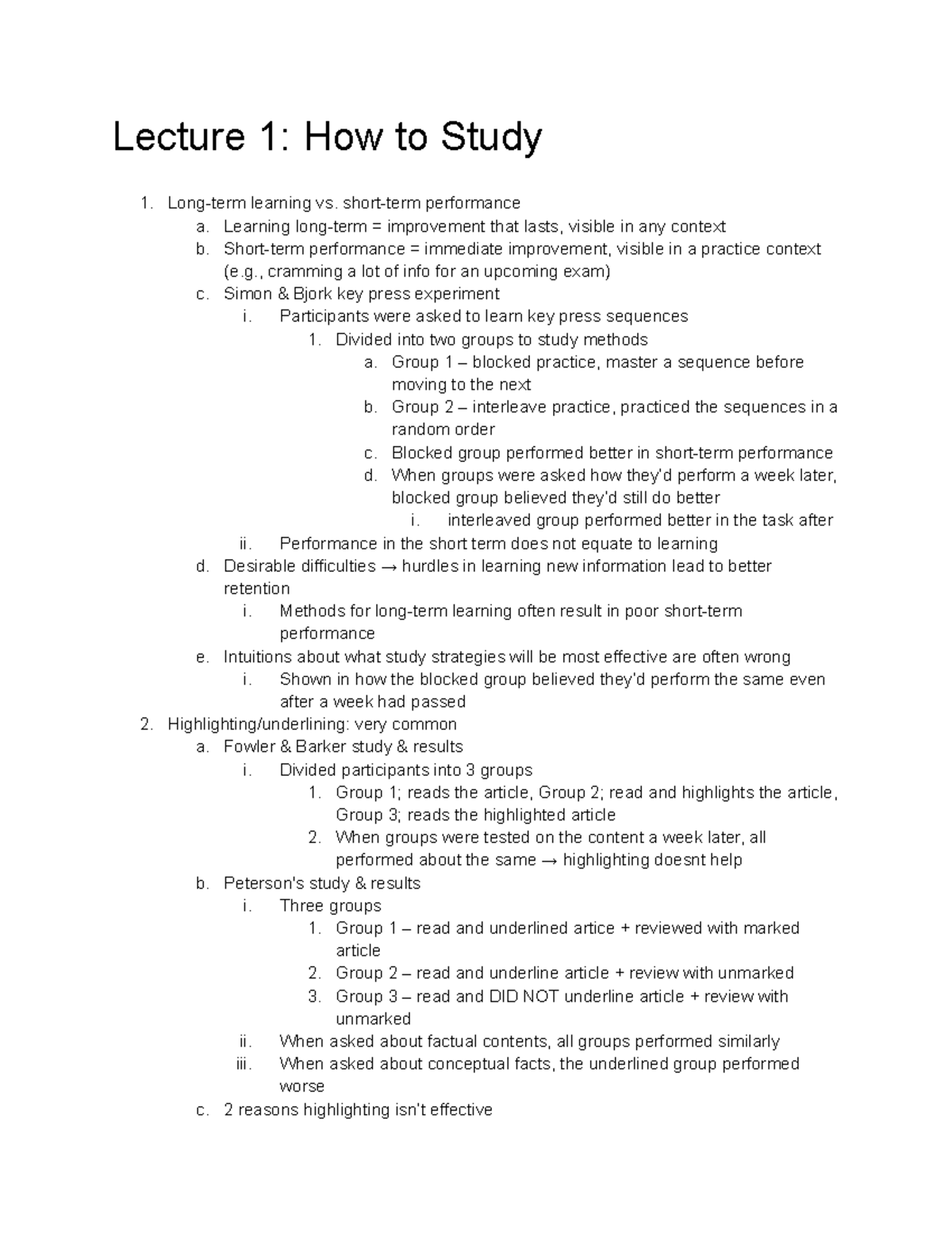 Psych 240 - Exam 1: Key Insights on Learning and Perception - Studocu