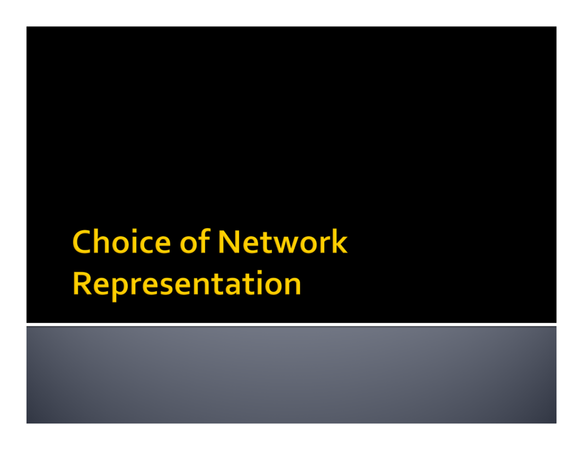 CS224W: Analysis of Networks - Undirected & Directed Links Overview ...