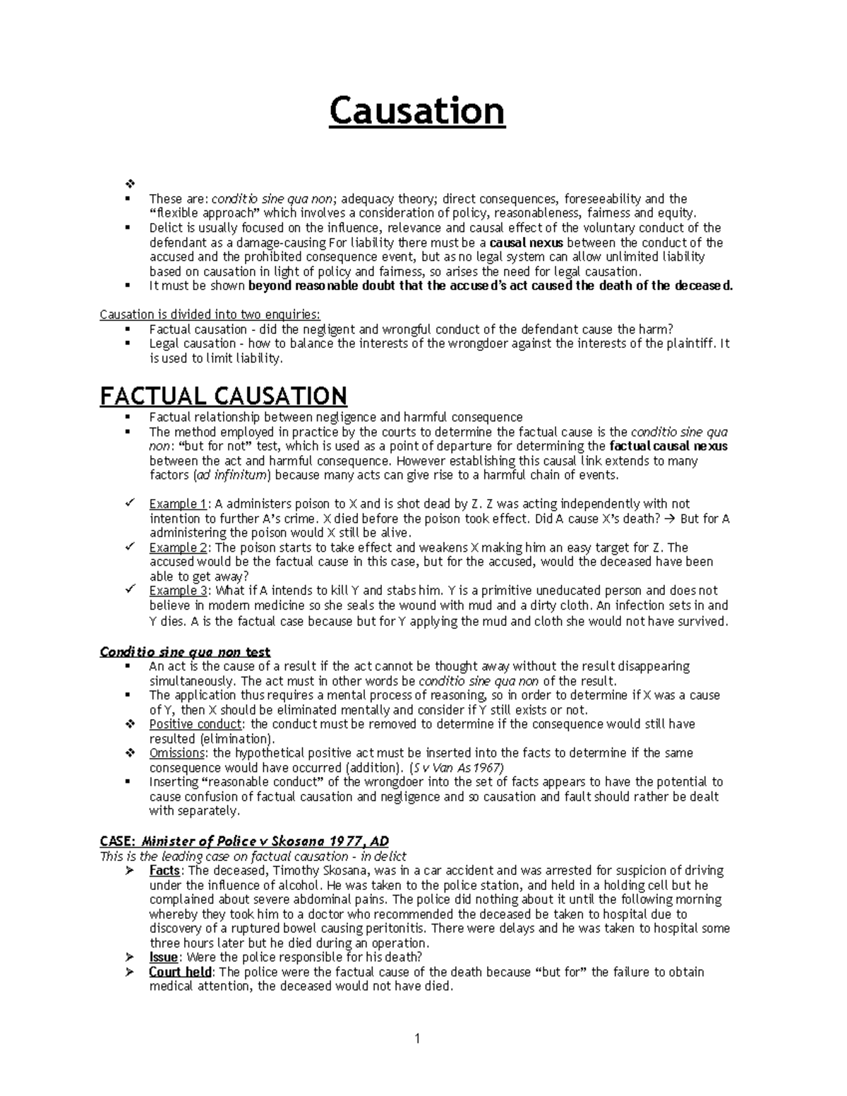 04CR - Causation in Criminal Law: Summary of Key Principles and Cases ...