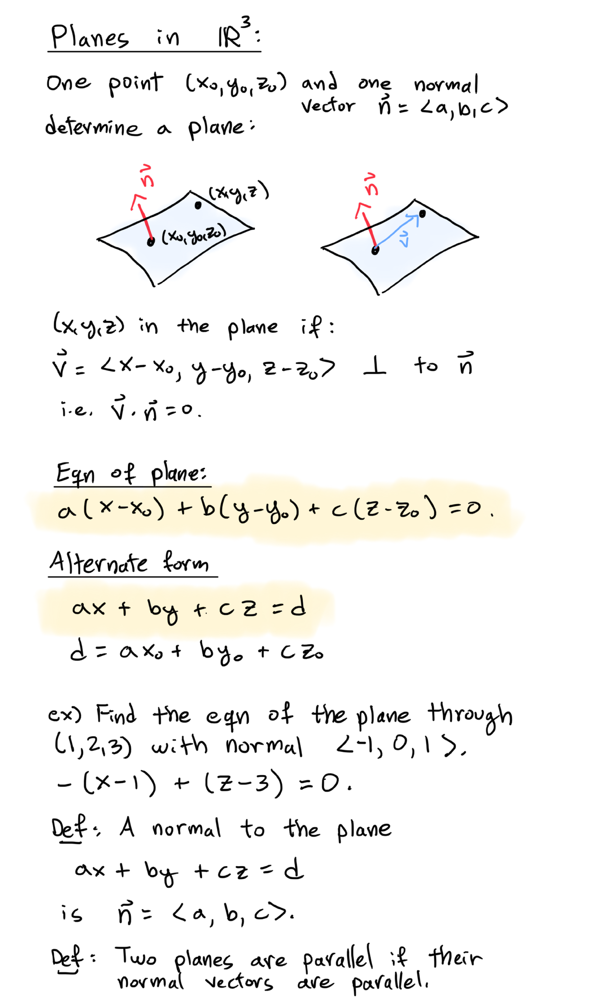 2-planes-lines - Technical Writing Essentials 1624390155 - Planes in ...