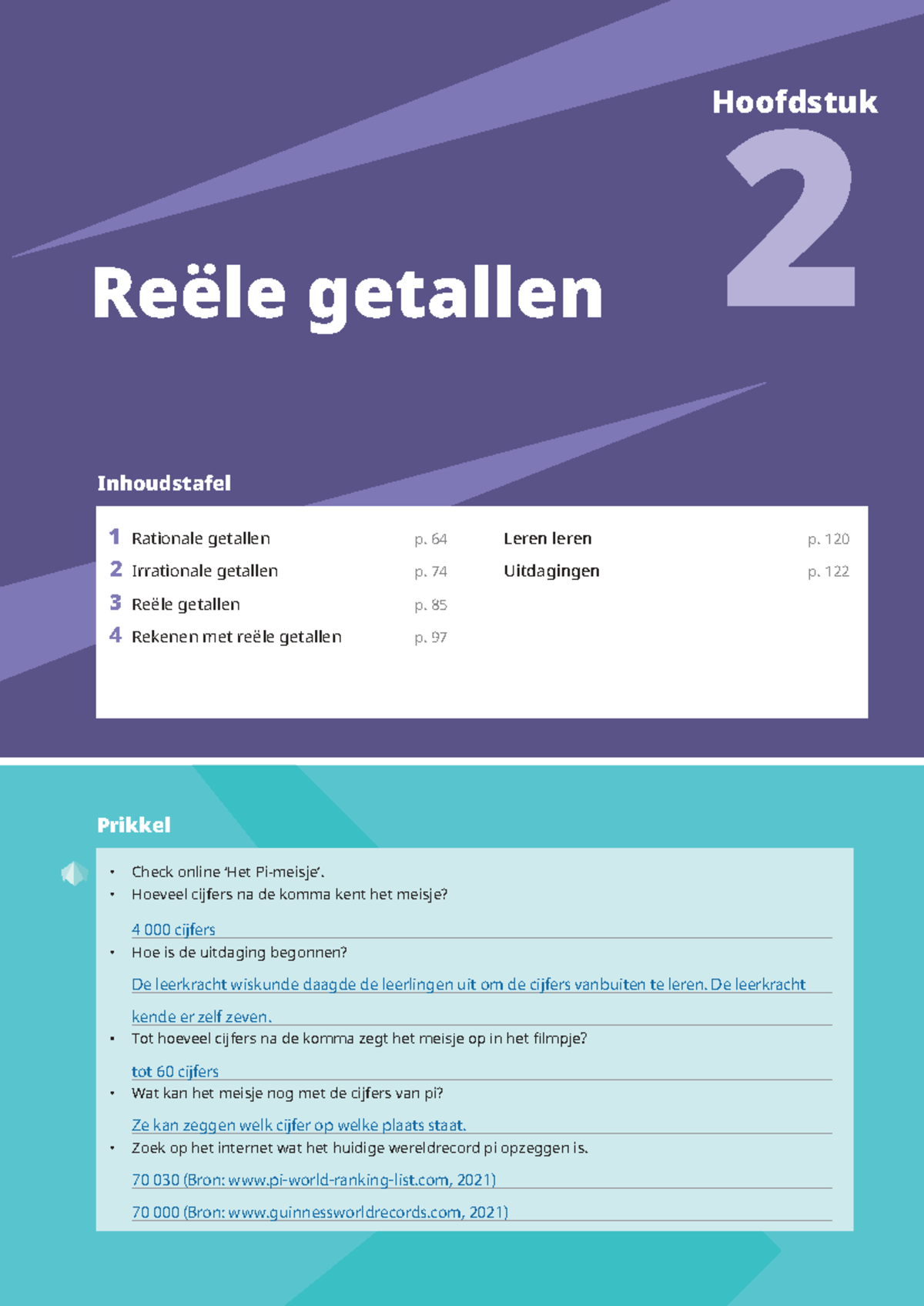 H2 - Uitwerkingen Reële Getallen: Rationale en Irrationale Getallen ...
