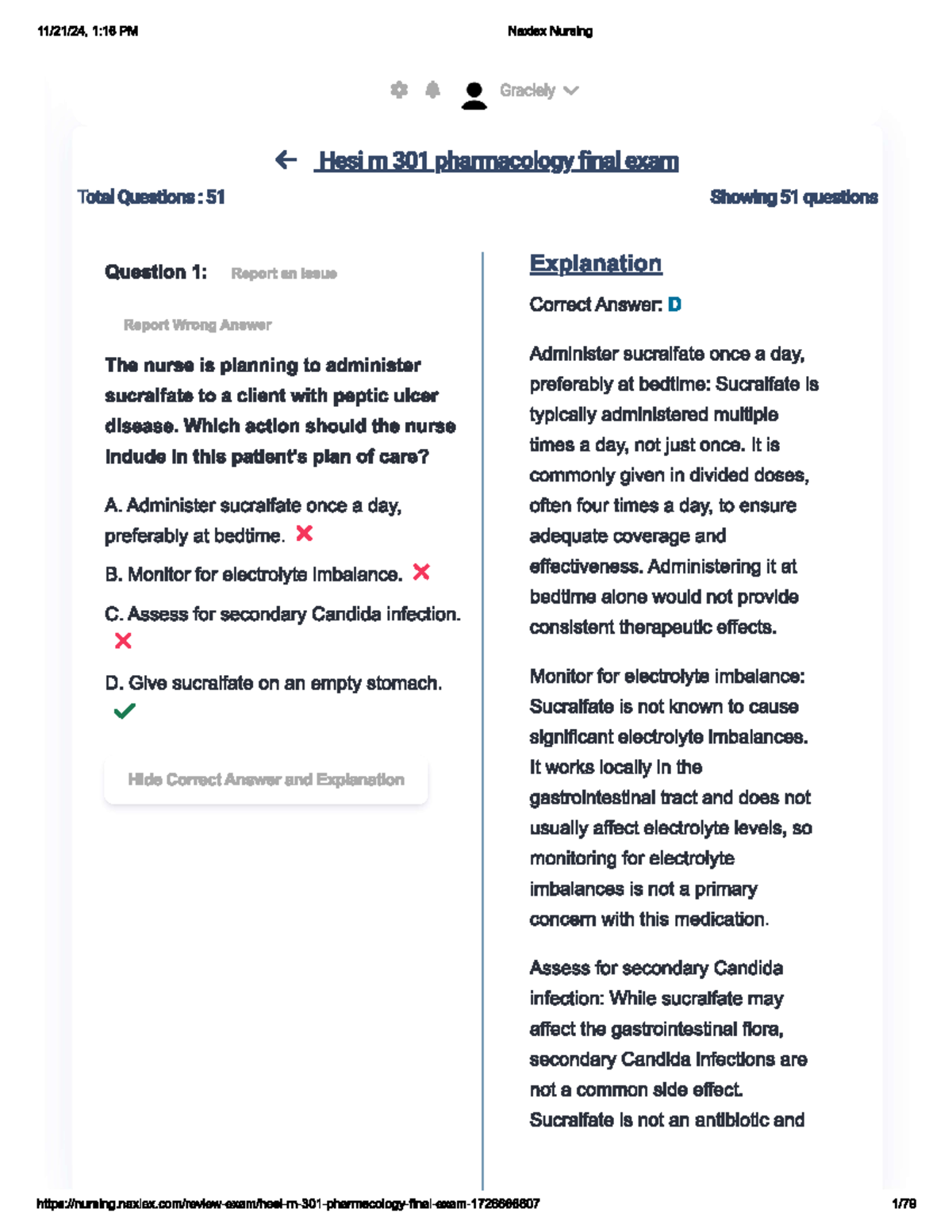 Pharmaco HESI RN 301 Final Exam Study Guide - Key Concepts and ...