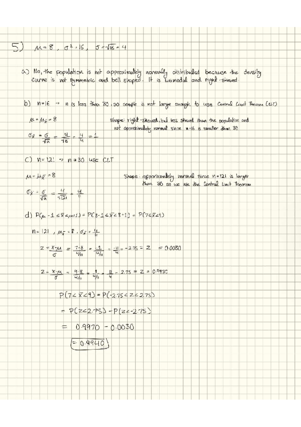 Assignment 3: Central Limit Theorem Analysis and Population ...