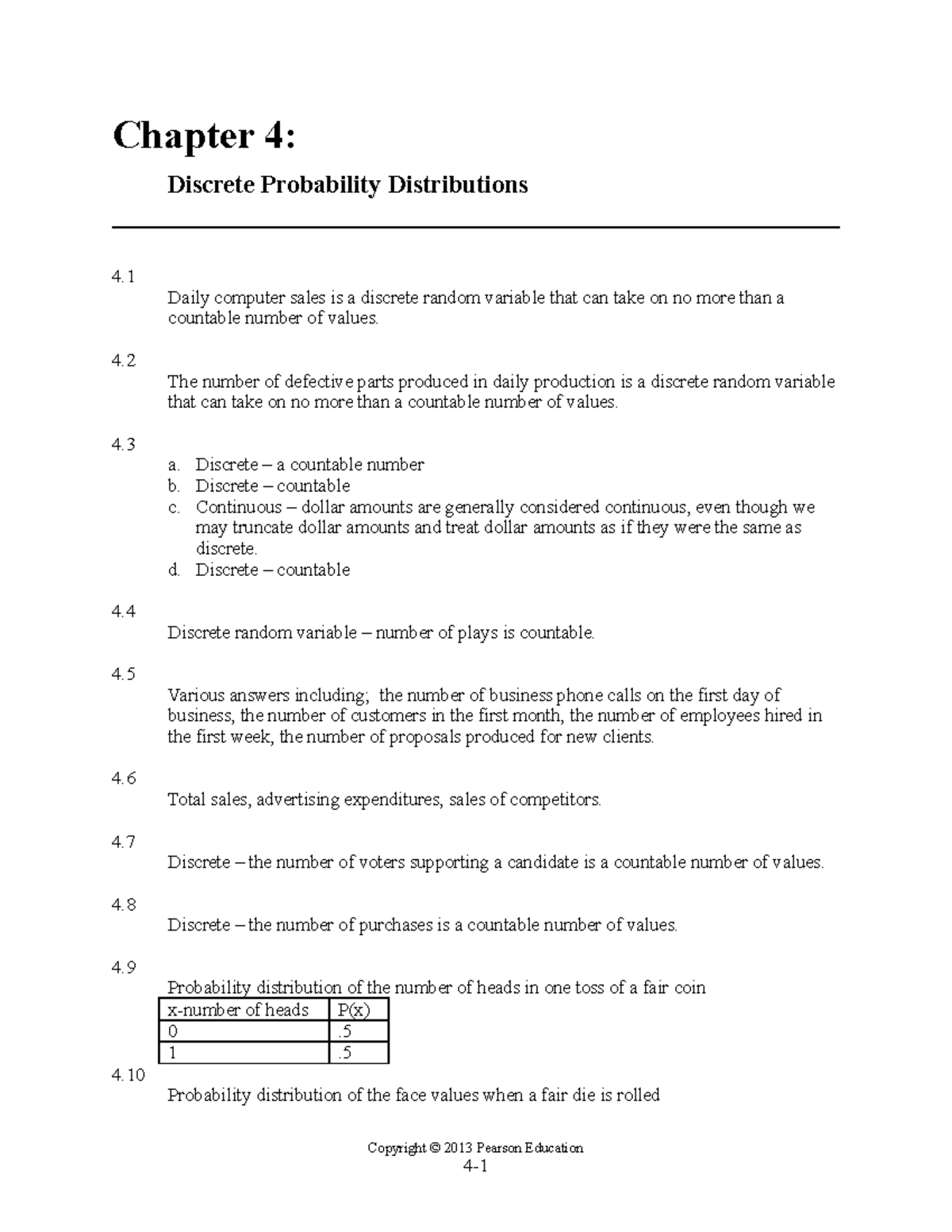 Newbold stat8 ism 04 ge - Chapter 4: Discrete Probability Distributions ...