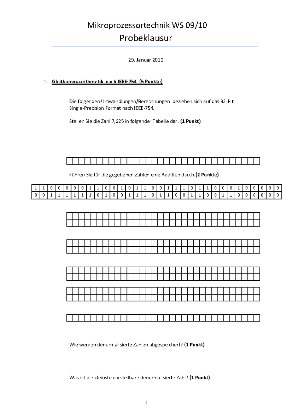 Probeklausur WS 0910: MIPS Assembler convertteArray Code - Studocu