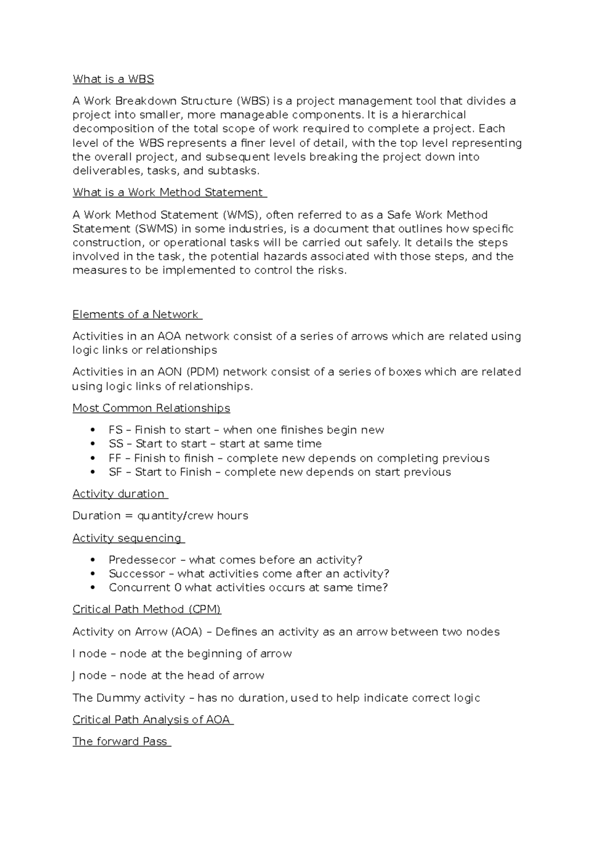 Assignment 101: Programming Study Notes on Project Management ...