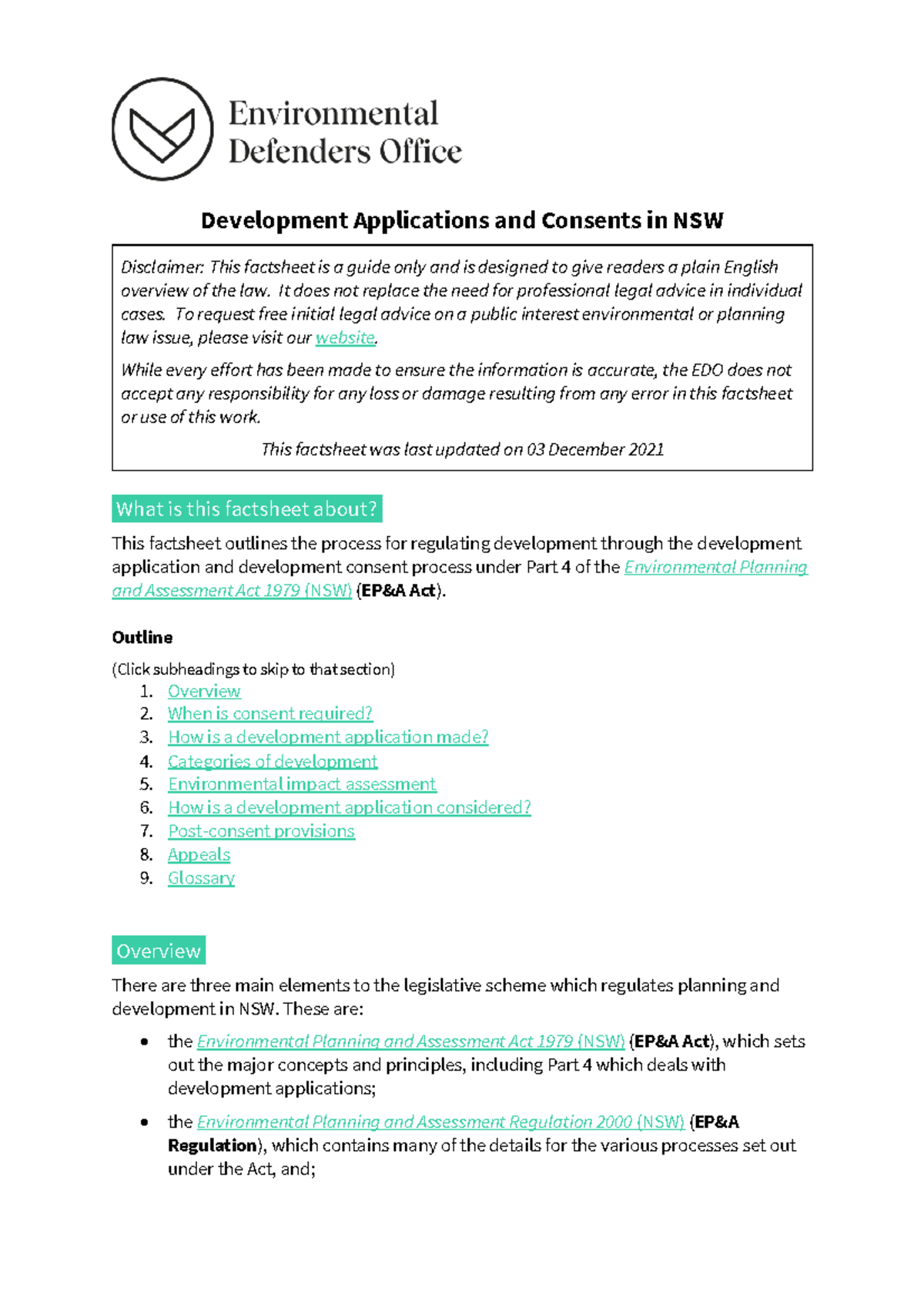 Development Applications Outline - Development Applications and ...