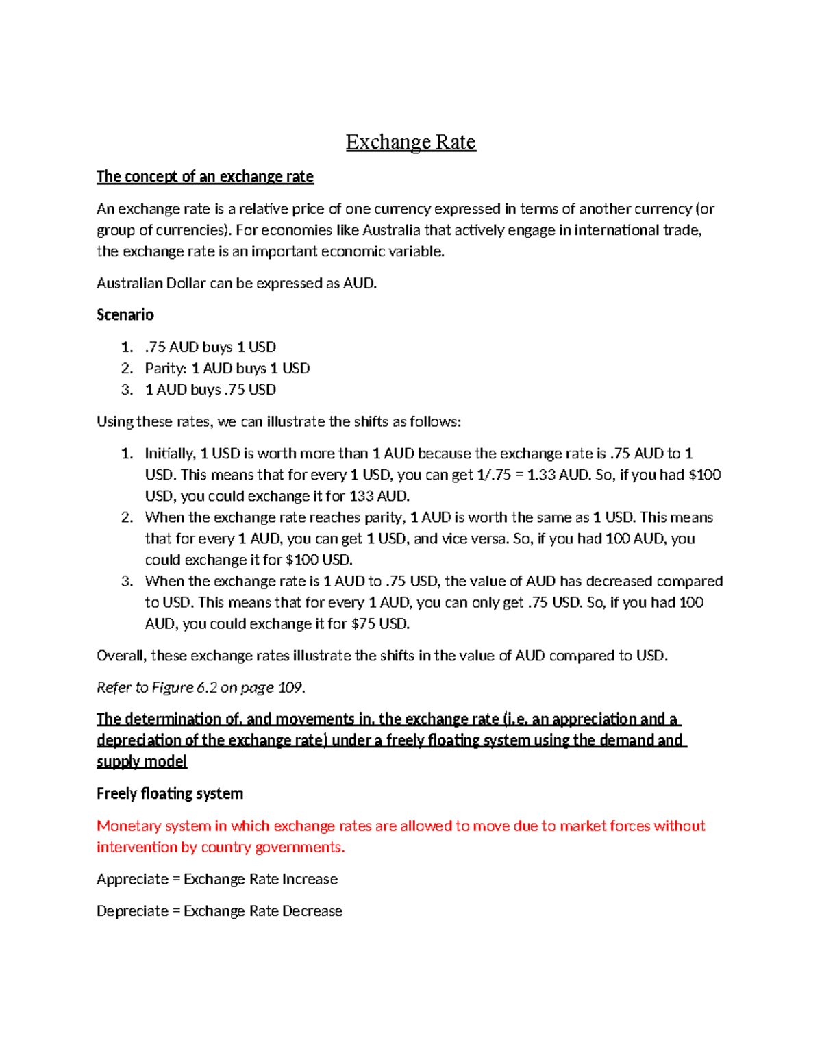 Exchange Rate Analysis: Key Concepts and Determining Factors - Studocu