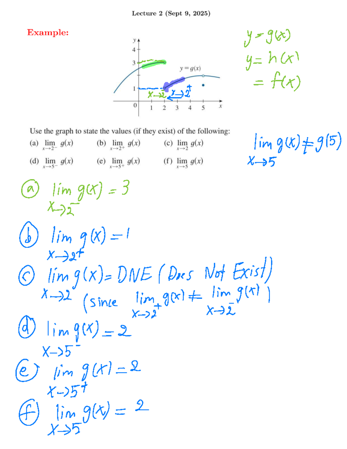 Lecture 2 Notes on Infinite Limits and Asymptotes - MATH1013D - Studocu