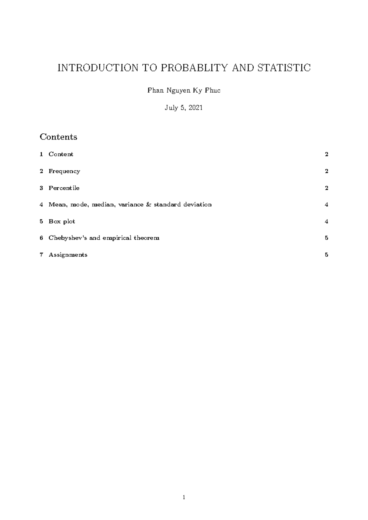 Chapter 1 OF ENGINEERING AND STATICTICS - INTRODUCTION TO PROBABLITY ...
