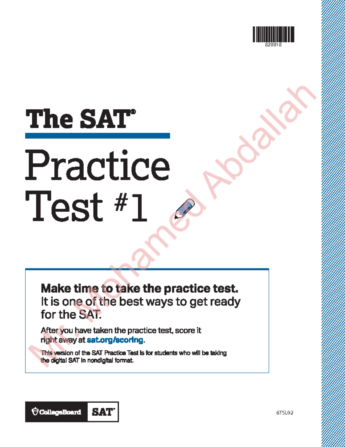 SAT Practice Test 1: Digital Math Preparation Guide - Studocu