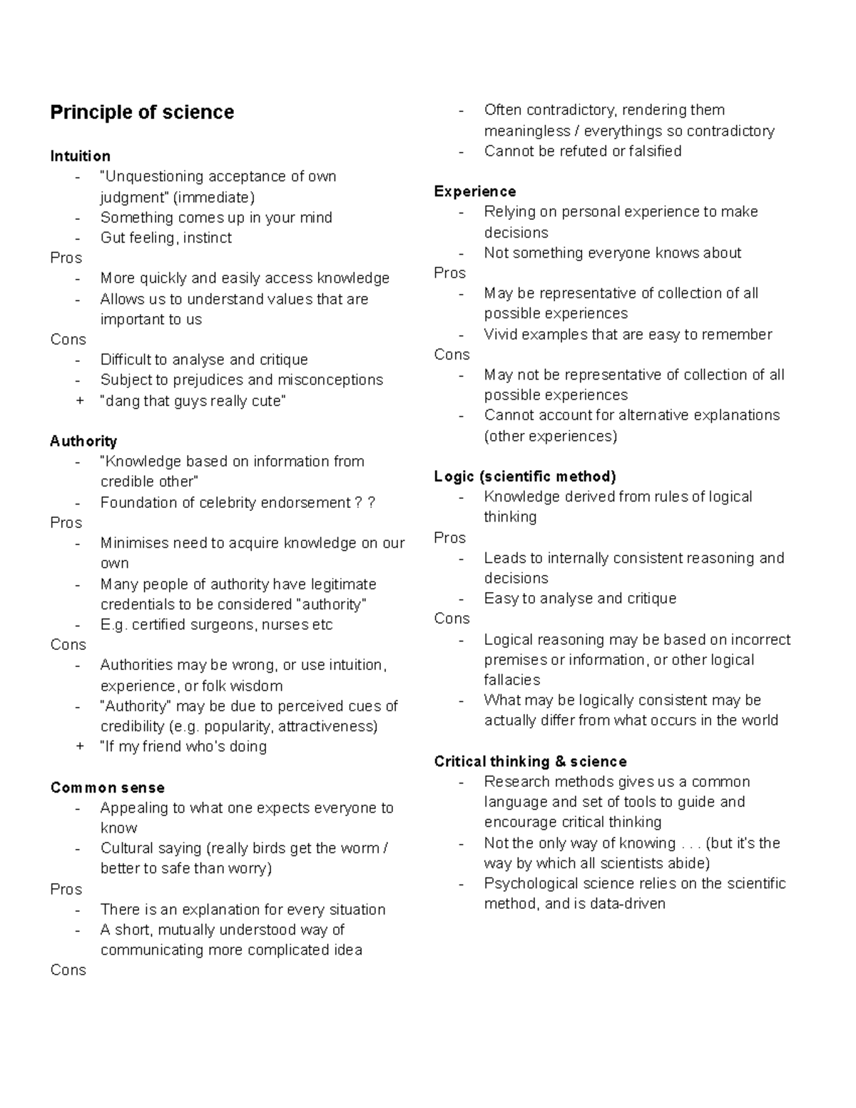 PSYC217 Midterm Exam: Principles of Science and Critical Thinking - Studocu