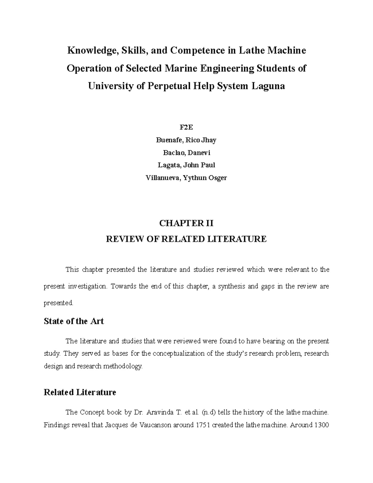 Knowledge, Skills, and Competence in Lathe Machine Operation: A Review ...