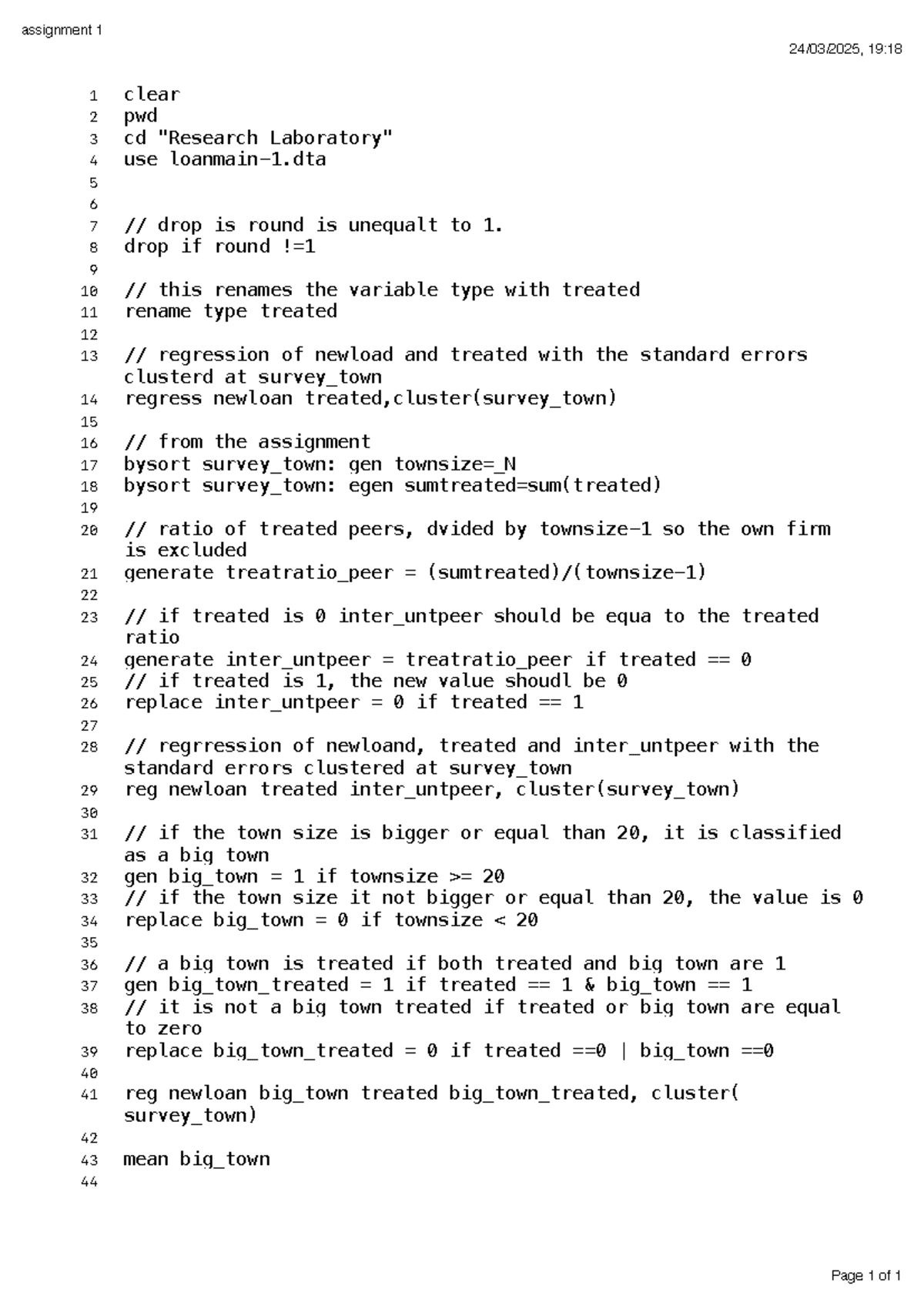 Assignment 1: Data Analysis and Regression Techniques in R - Studeersnel
