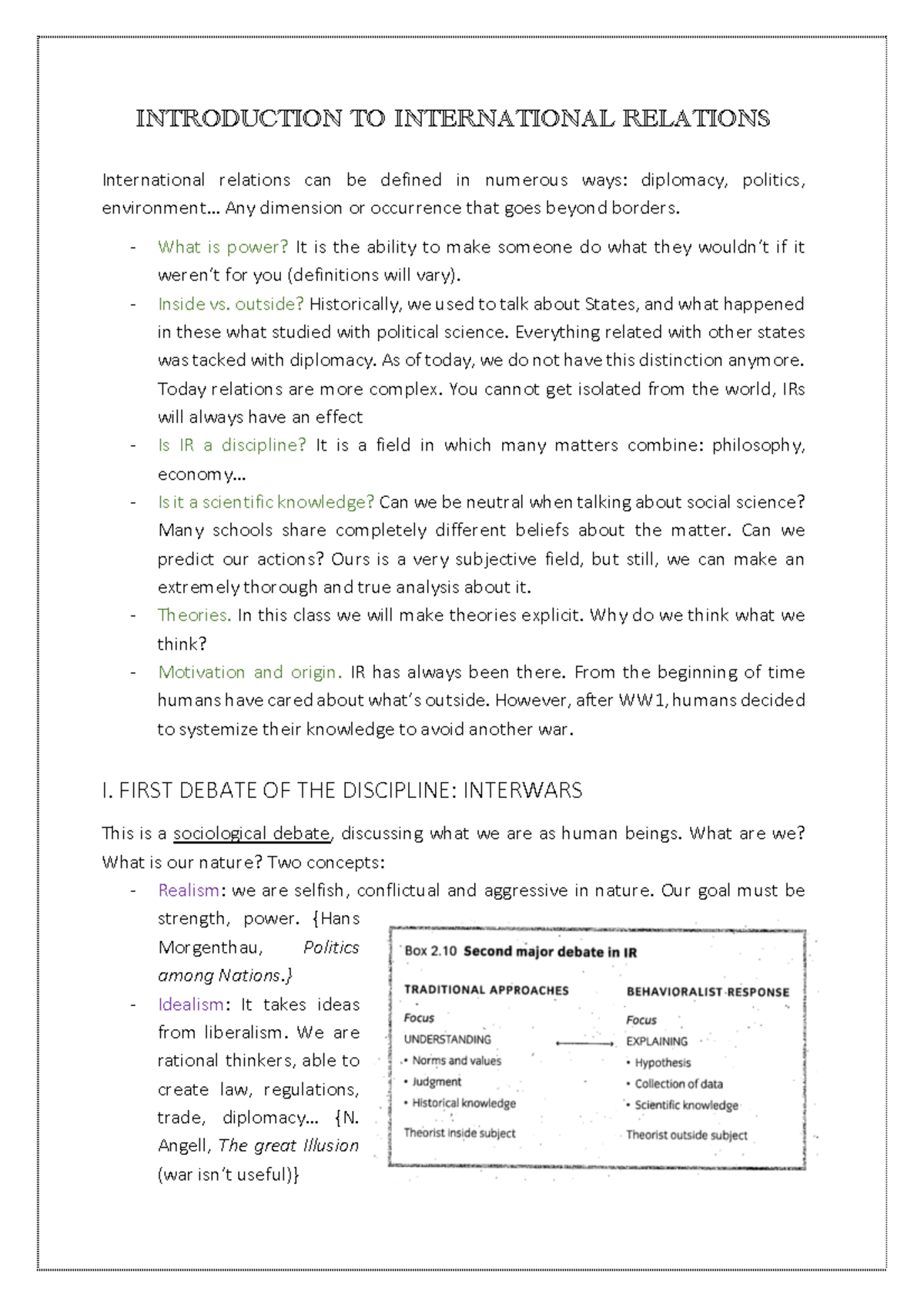 Introduction to International Relations - Key Concepts and Theories ...
