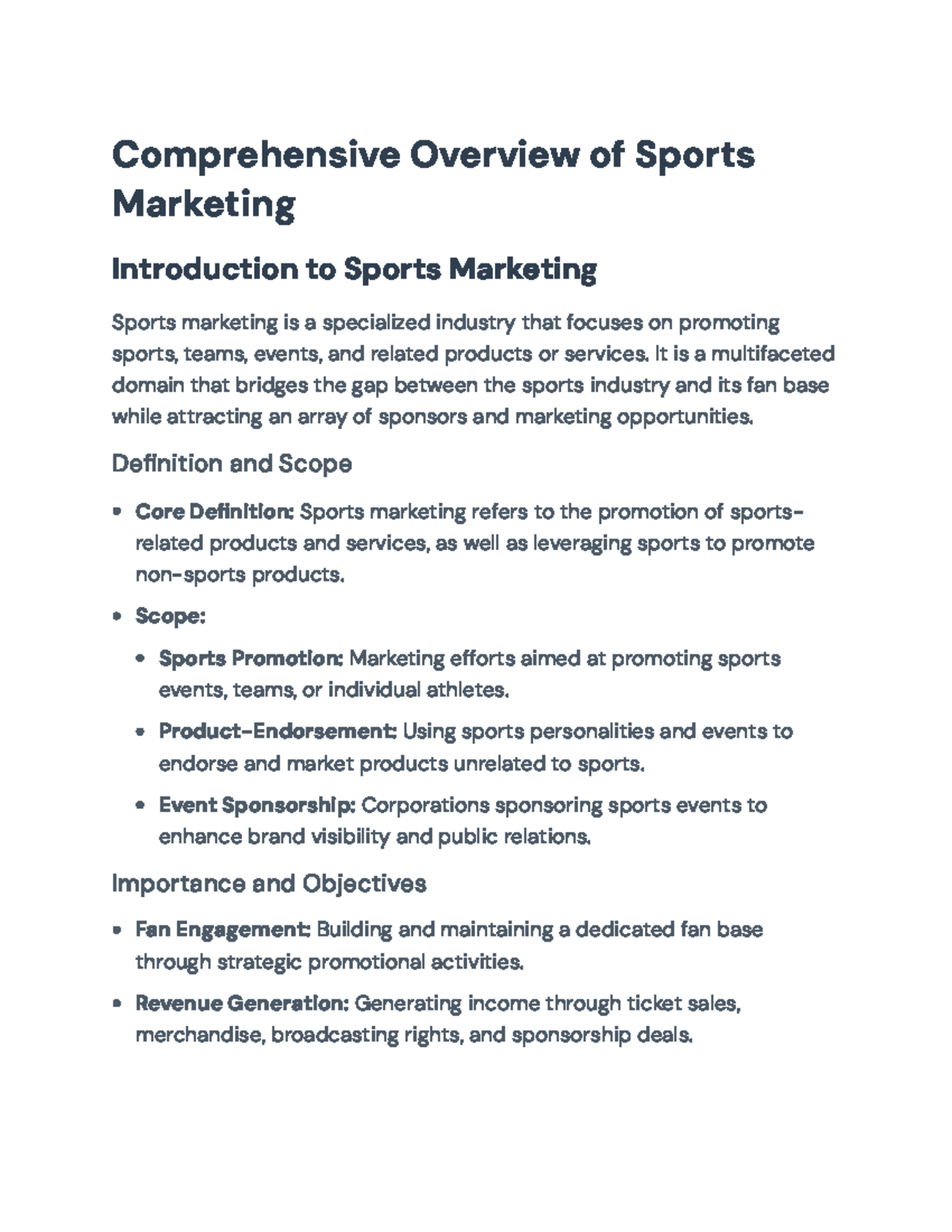 Comprehensive Sports Marketing Overview: Strategies & Trends ...