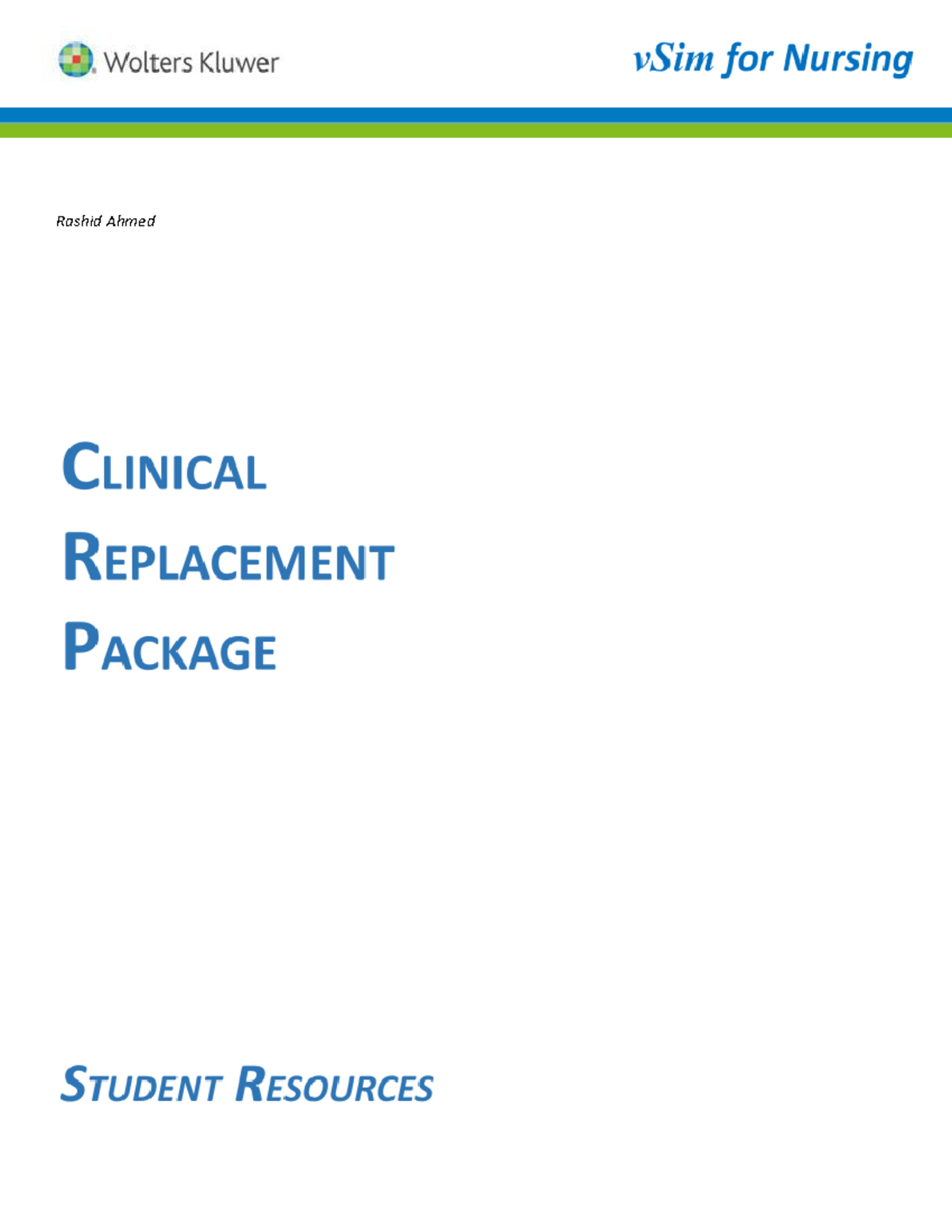 vSIM Clinical Replacement Packet Instructions for Students - Studocu