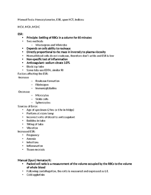 RBC morphology guide - MLSC 2121 Name: Student ID: RBC Morphology Study ...