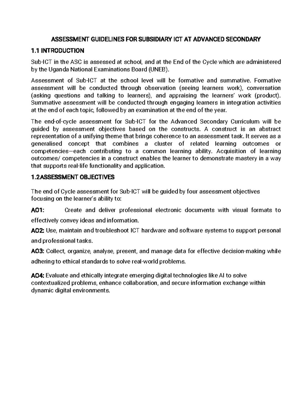 251124 ICT Assessment Guidelines: Strategies for Effective Evaluation ...