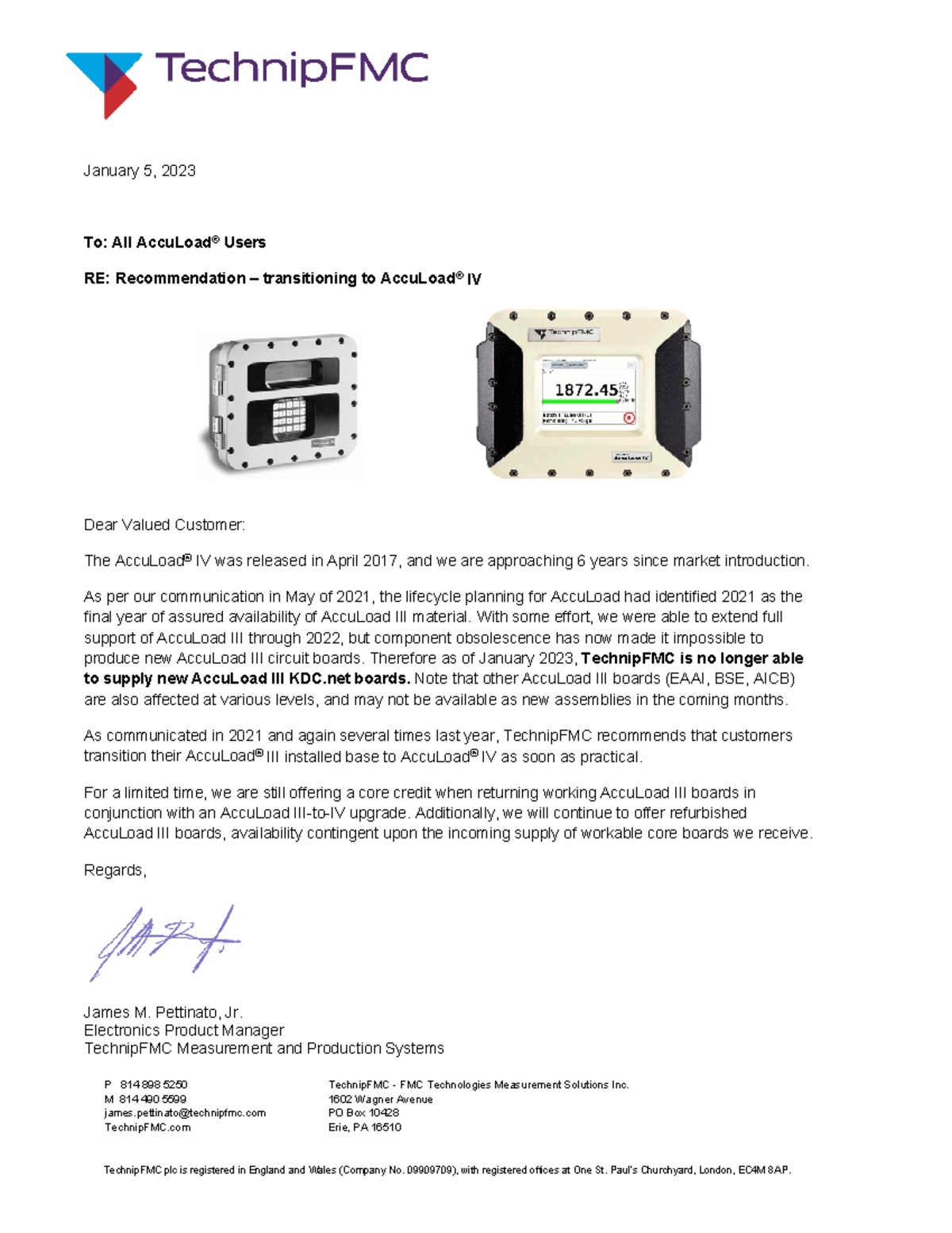 AccuLoad III Transition Recommendation - Jan 2023 Update - Studocu