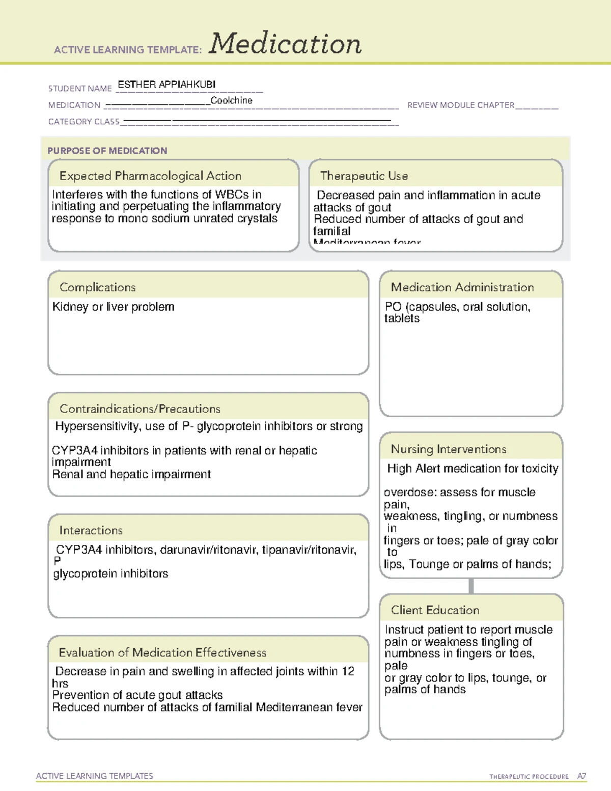 M7 - Active Learning Template: Isotretinoin Medication Review - Studocu