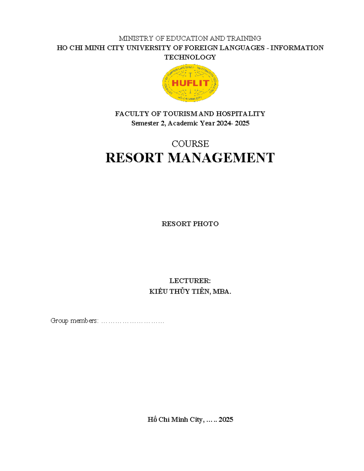 Resort Management Report: Sustainability Practices & Recommendations ...