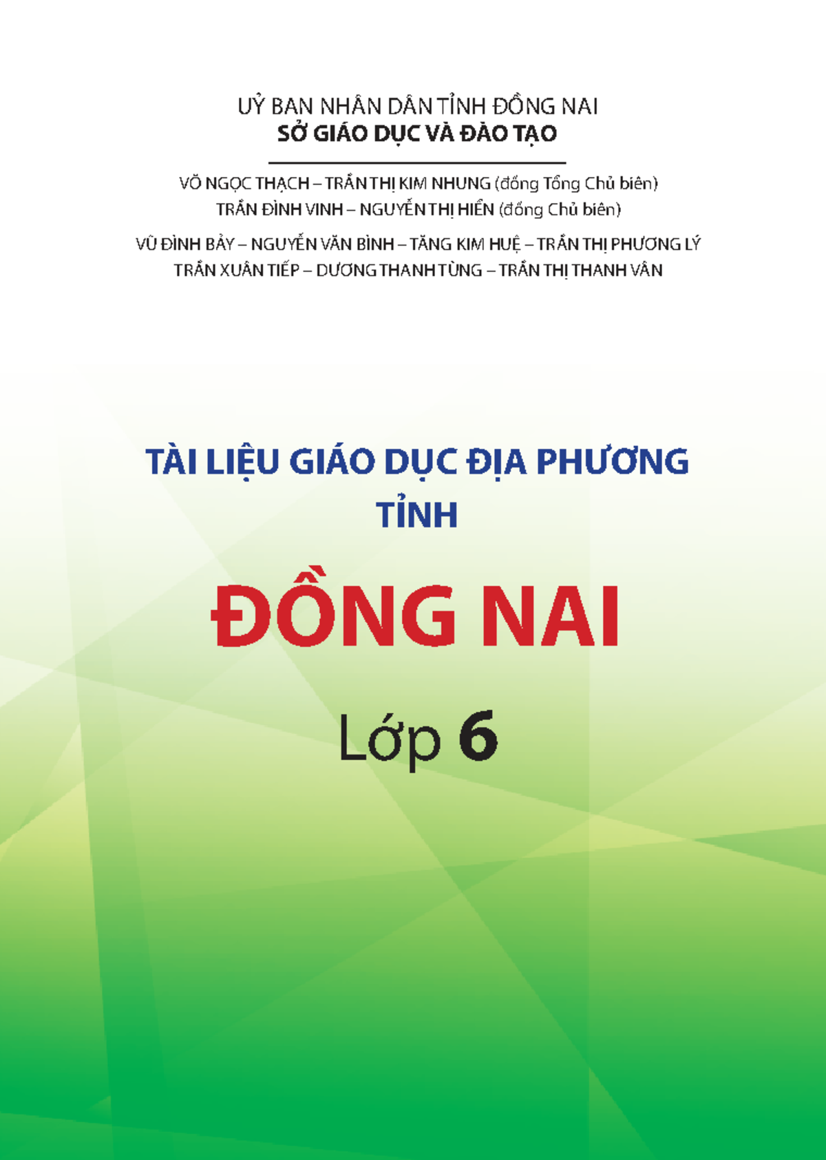 Giáo dục địa phương tỉnh Đồng Nai lớp 6