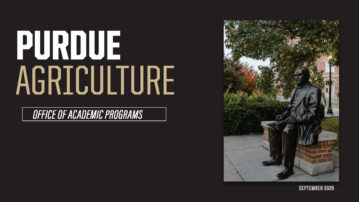 Purdue Agriculture Support for Success Program Overview 2025 - Studocu