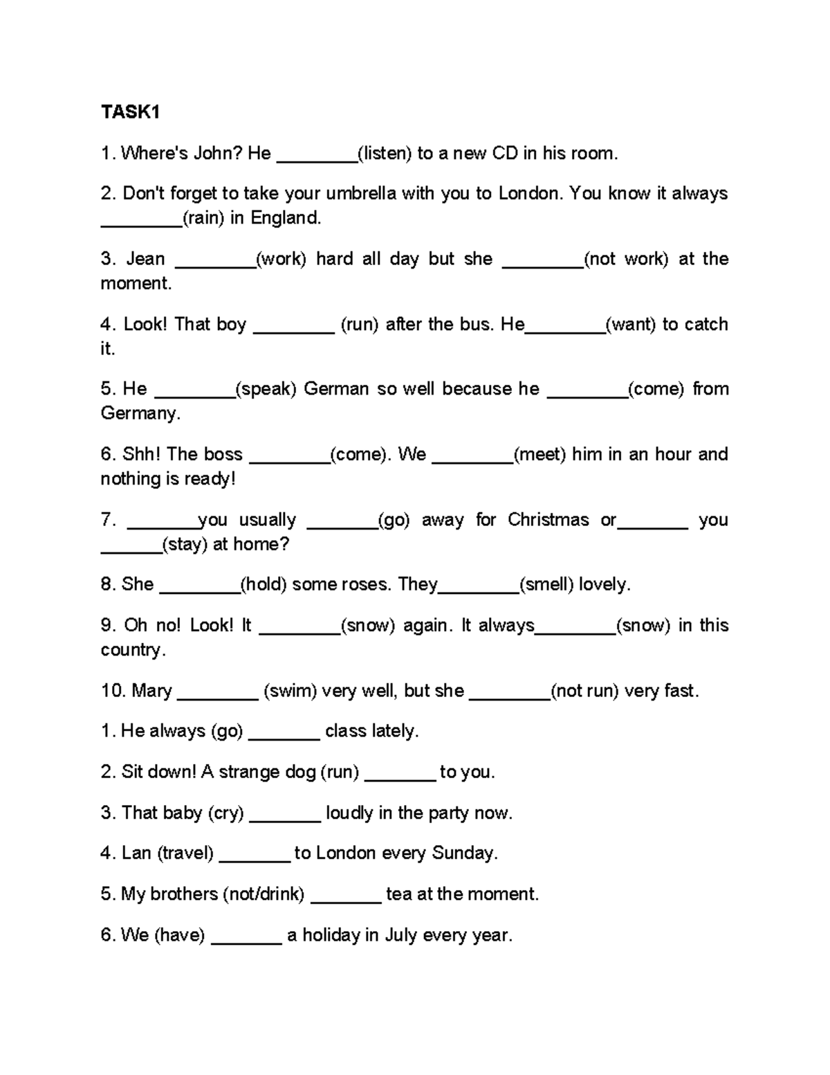 ĐỀ LỚP 5 - TASK1, TASK2, TASK3, TASK4 Exercises - Studocu