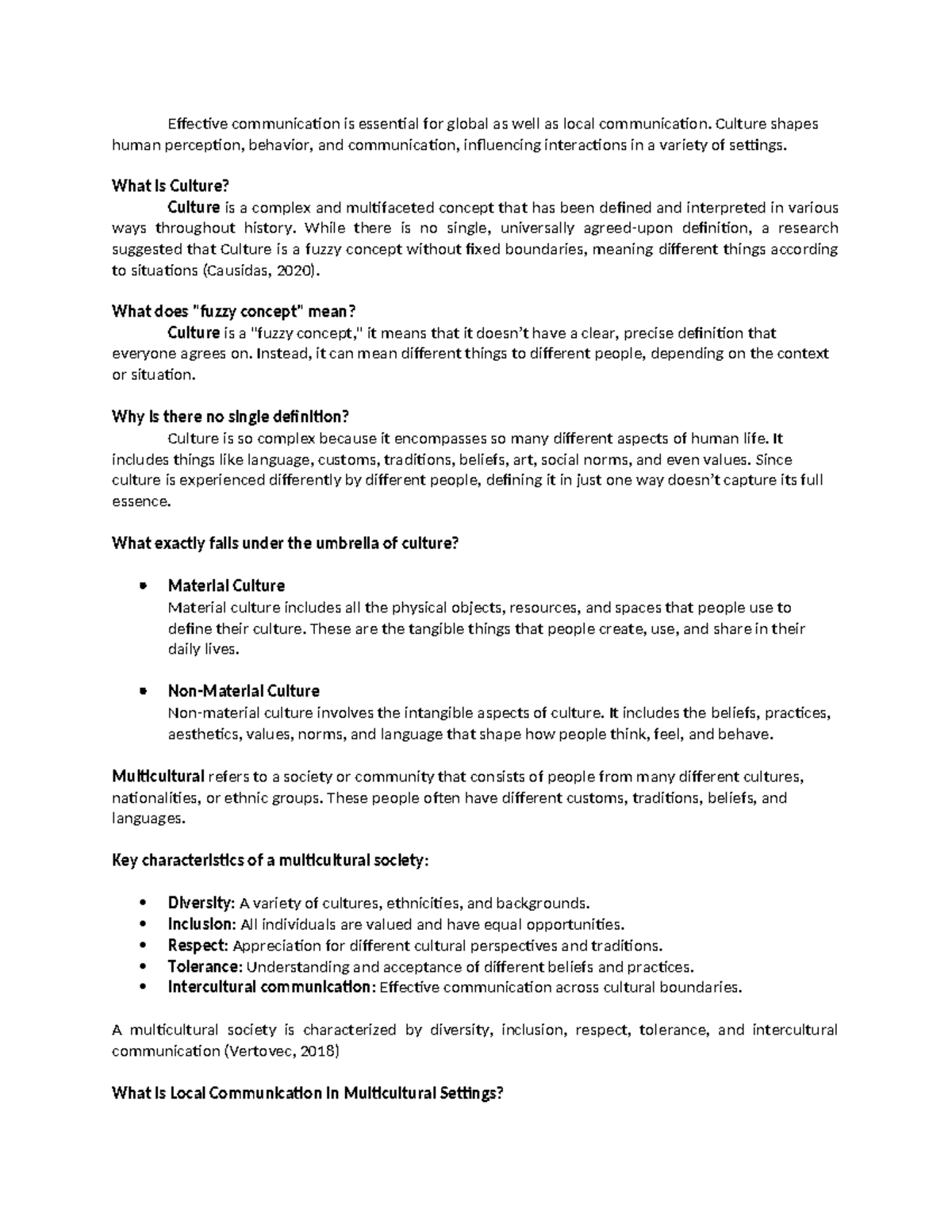 Effective Local and Global Communication in Multicultural Contexts ...