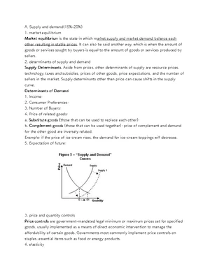 Perfect Competition - Study Notes & Assignments - Studocu