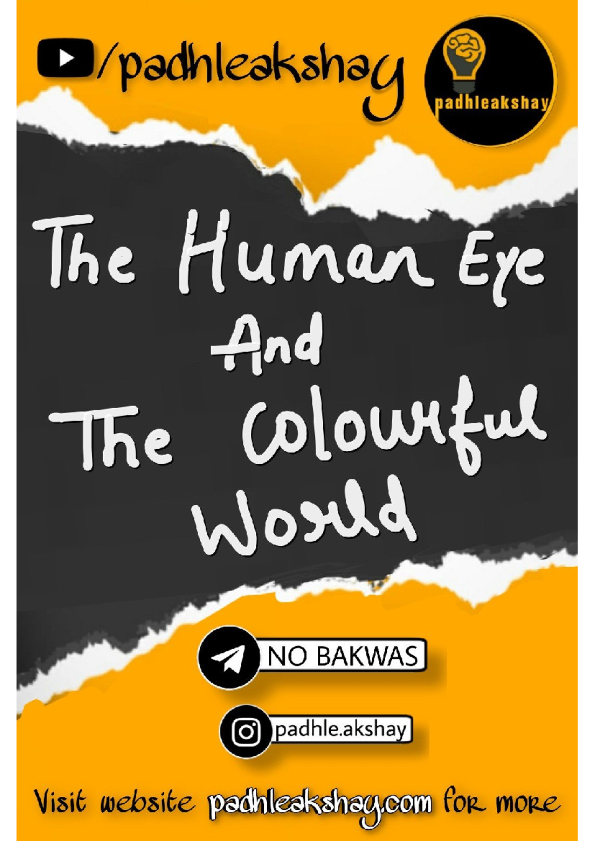 Human Eye Notes: Understanding Vision and Light Dispersion Concepts ...
