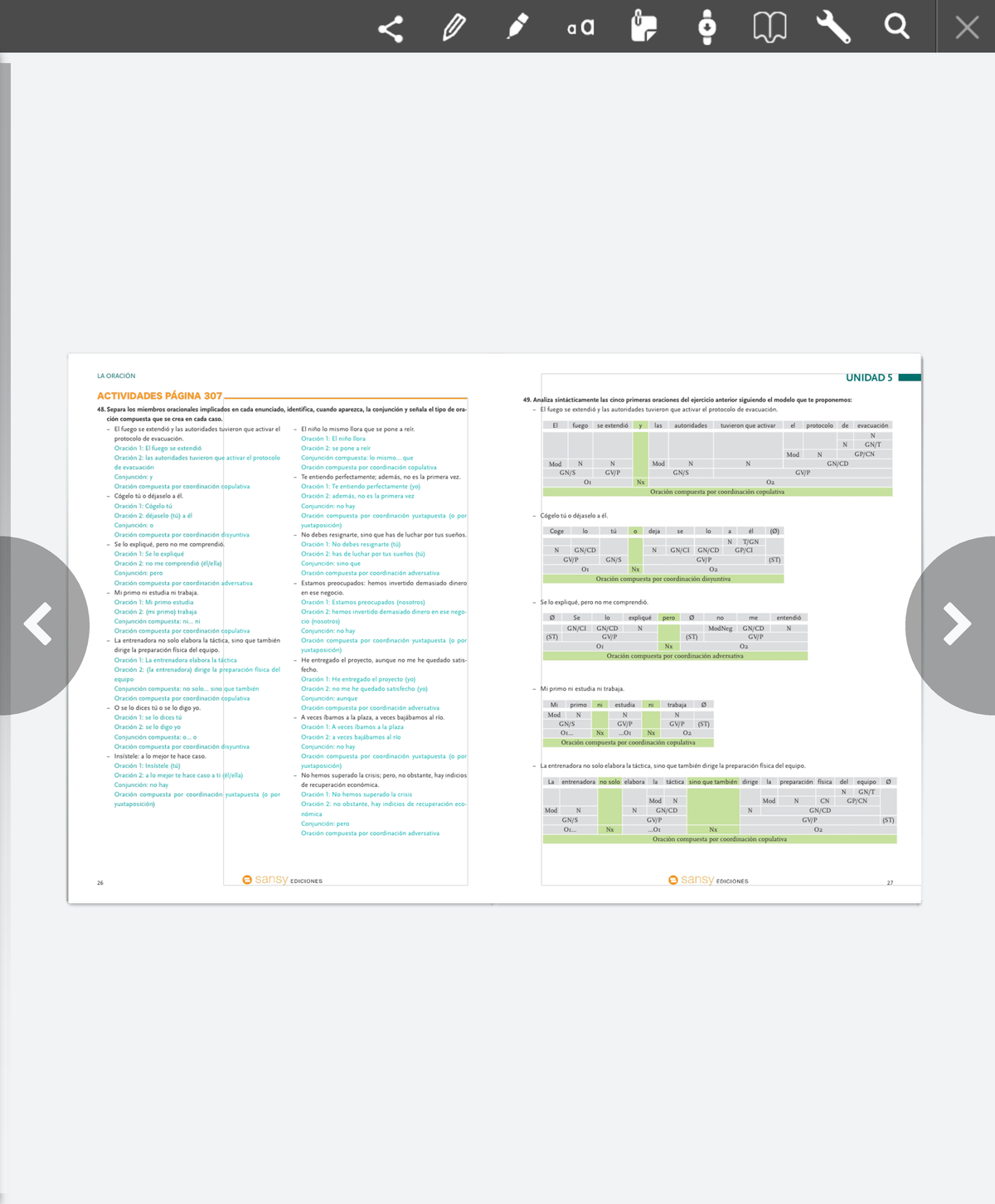 Análisis Sintáctico de Oraciones - Blinklearning Educación Personalizada 2 - Document Preview