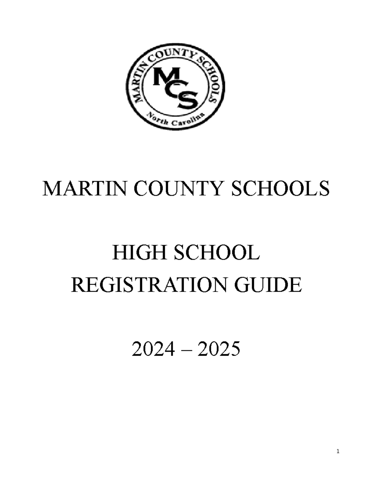 HS Registration Guide 2024-2025: Martin County Schools Overview - Studocu