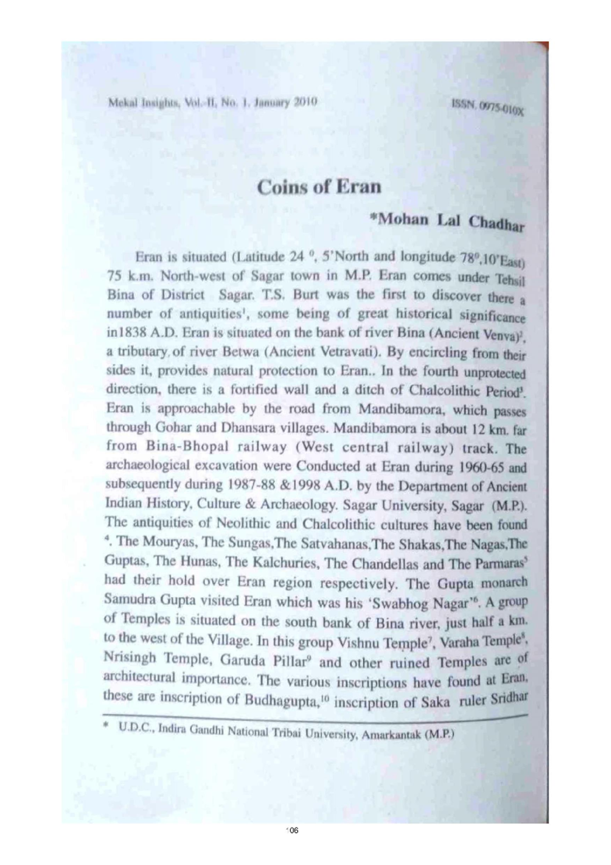 Eran Coins: Historical Significance and Archaeological Insights - Studocu