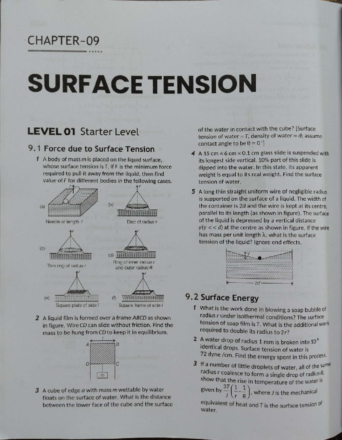 Surface Tension Concepts and Problems - MPC 11 - Studocu