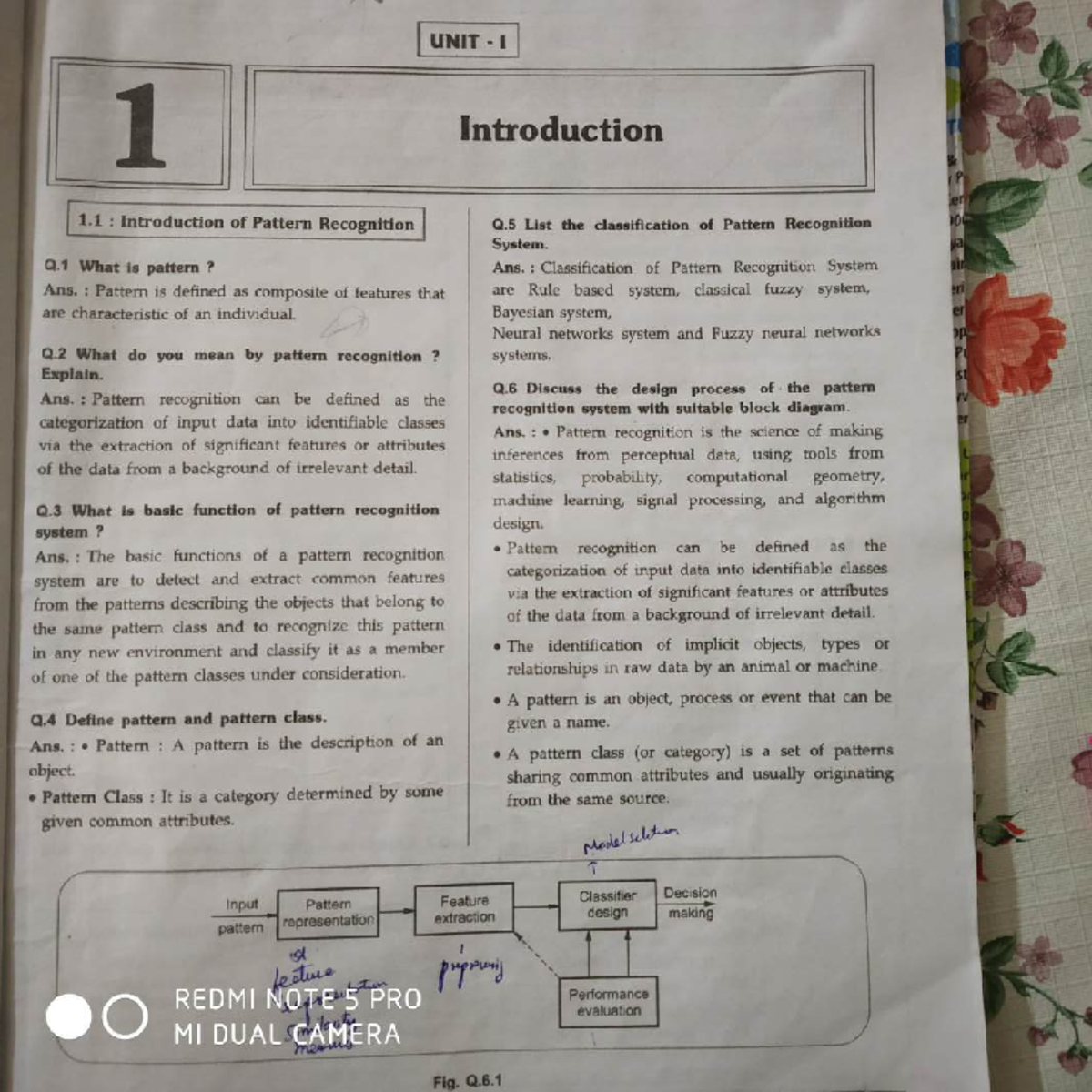 Pattern Recognition Notes: Comprehensive Guide for All Units - Studocu