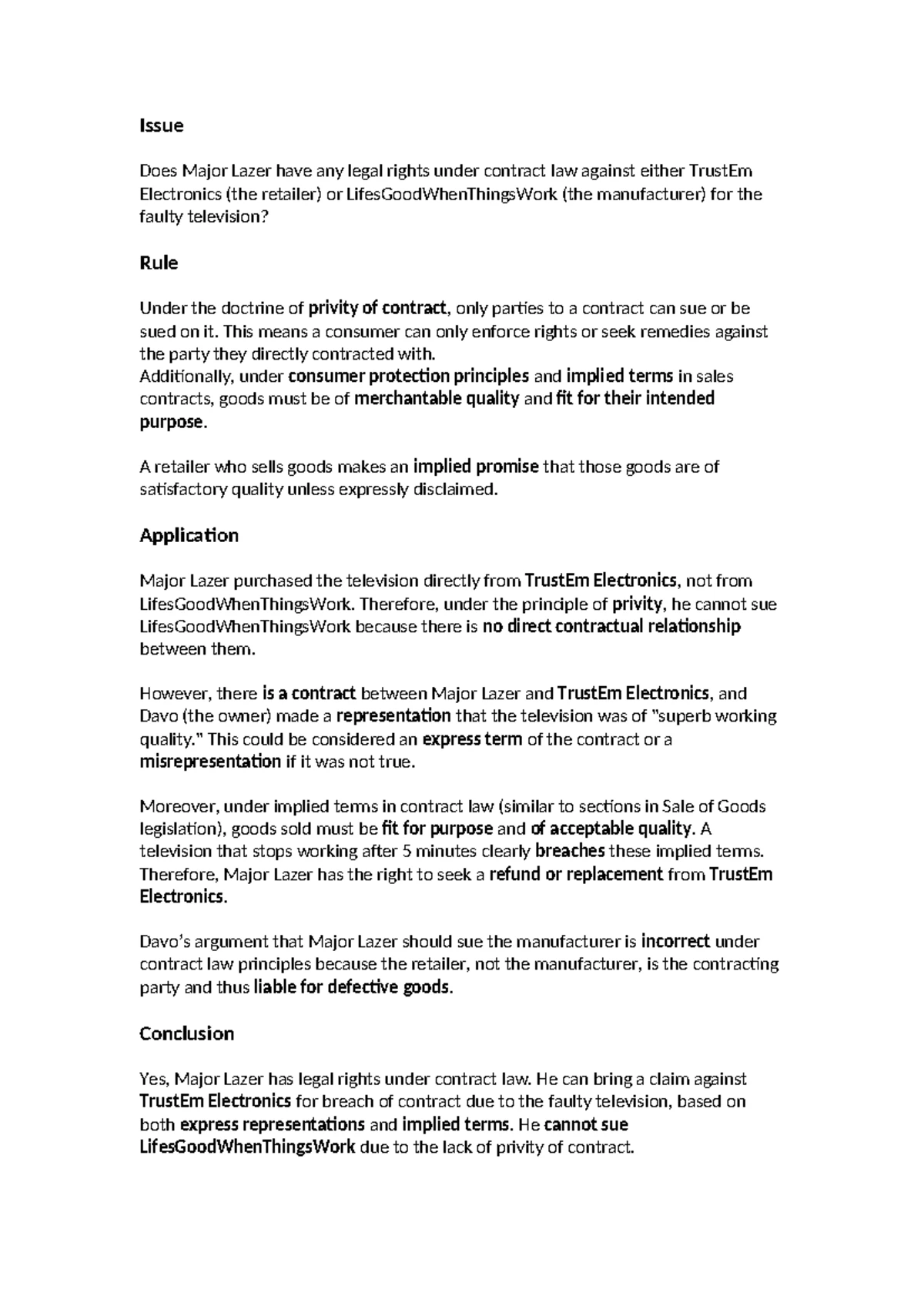 LW203 Topic 3 Tutorial: Defences to Intentional Torts & Harassment ...