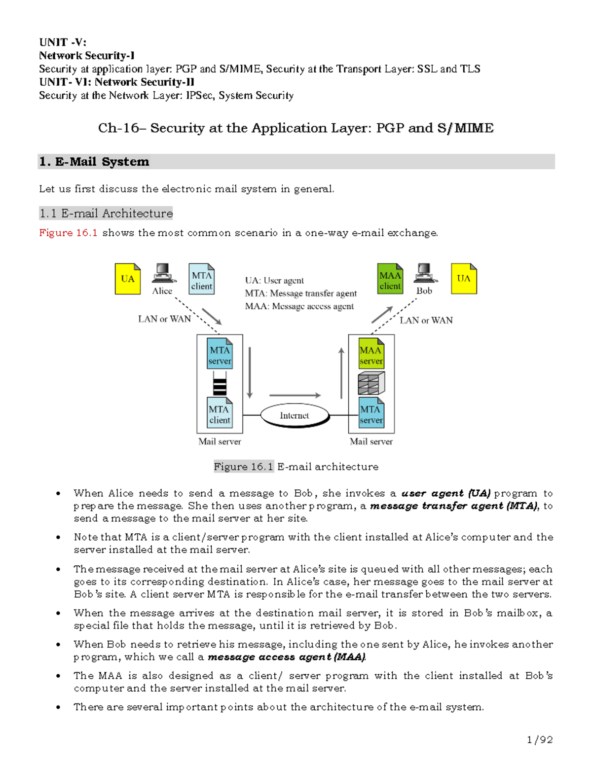 CNS UNIT-5 R20 - Network Security Concepts and PGP Overview - Studocu