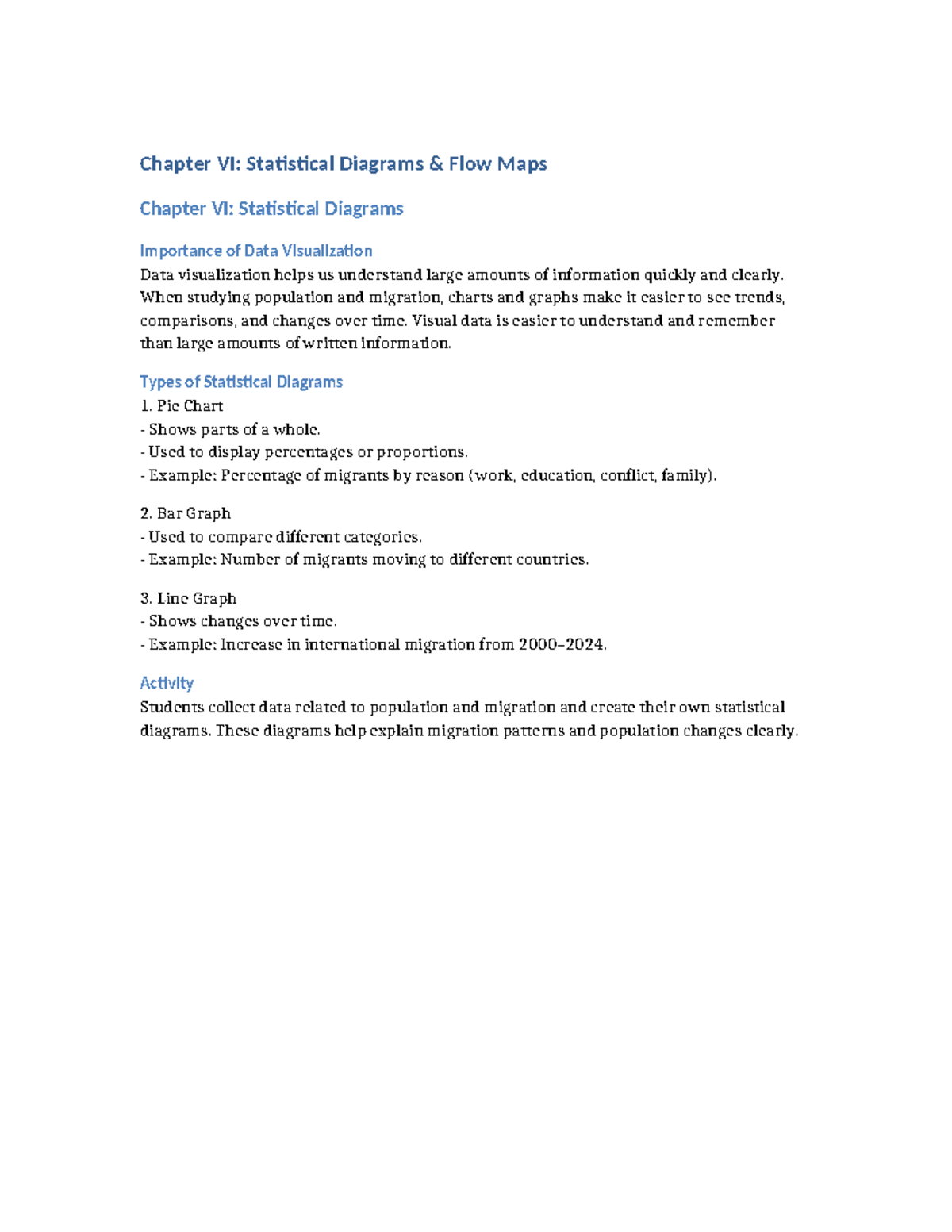 Chapter VI: Statistical Diagrams & Flow Maps in Data Visualization ...