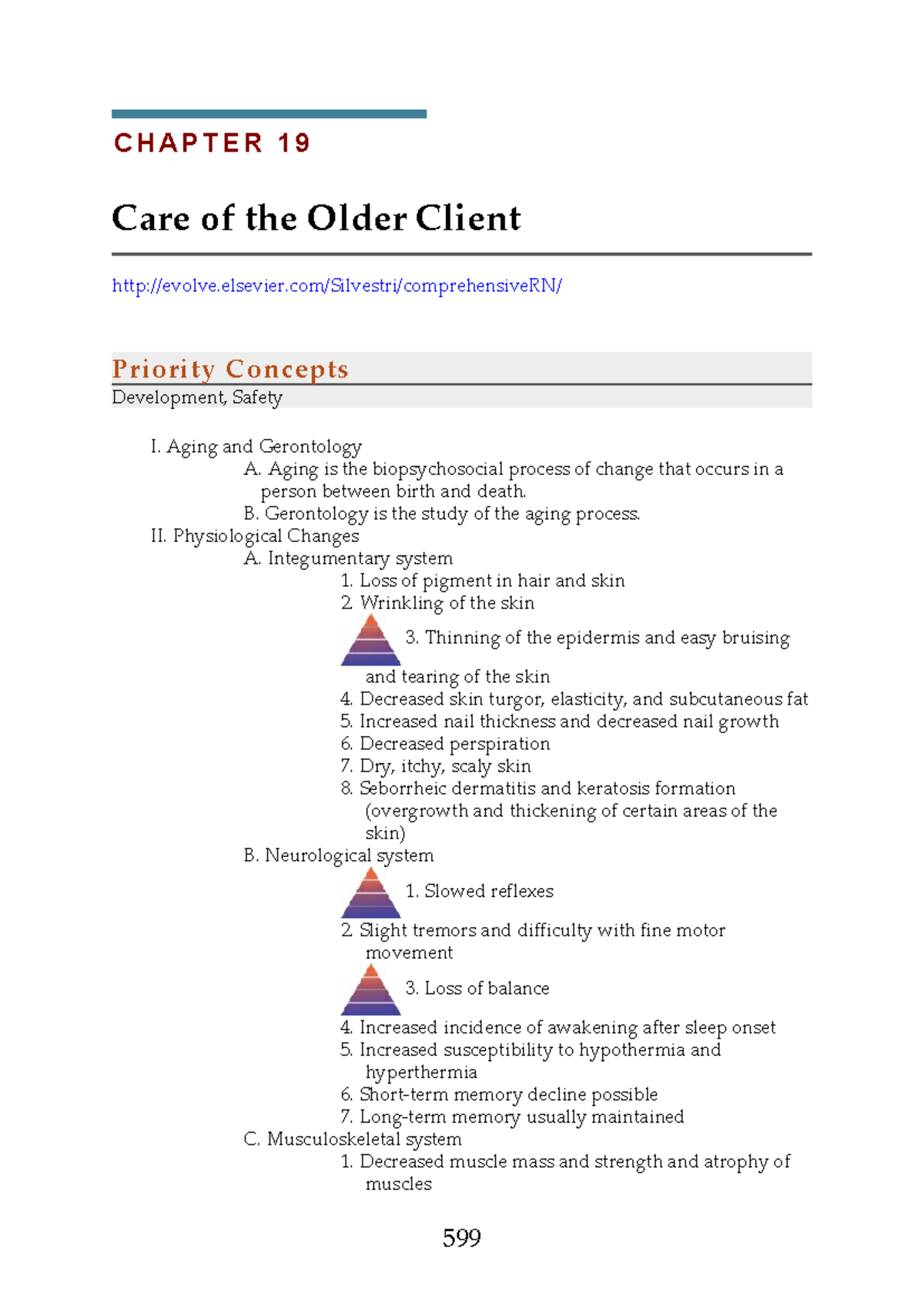 Saunders NCLEX Study Notes: Care of the Older Client (Chapter 19) - Studocu