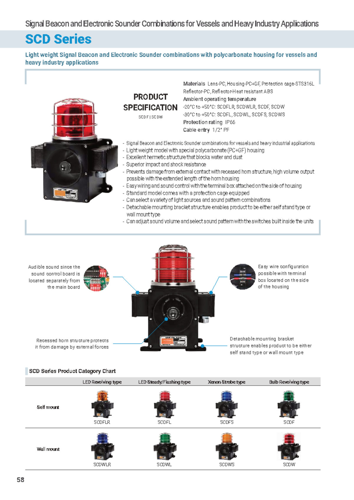 SCD Series Signal Beacon & Sounder Combinations Catalog - Studocu