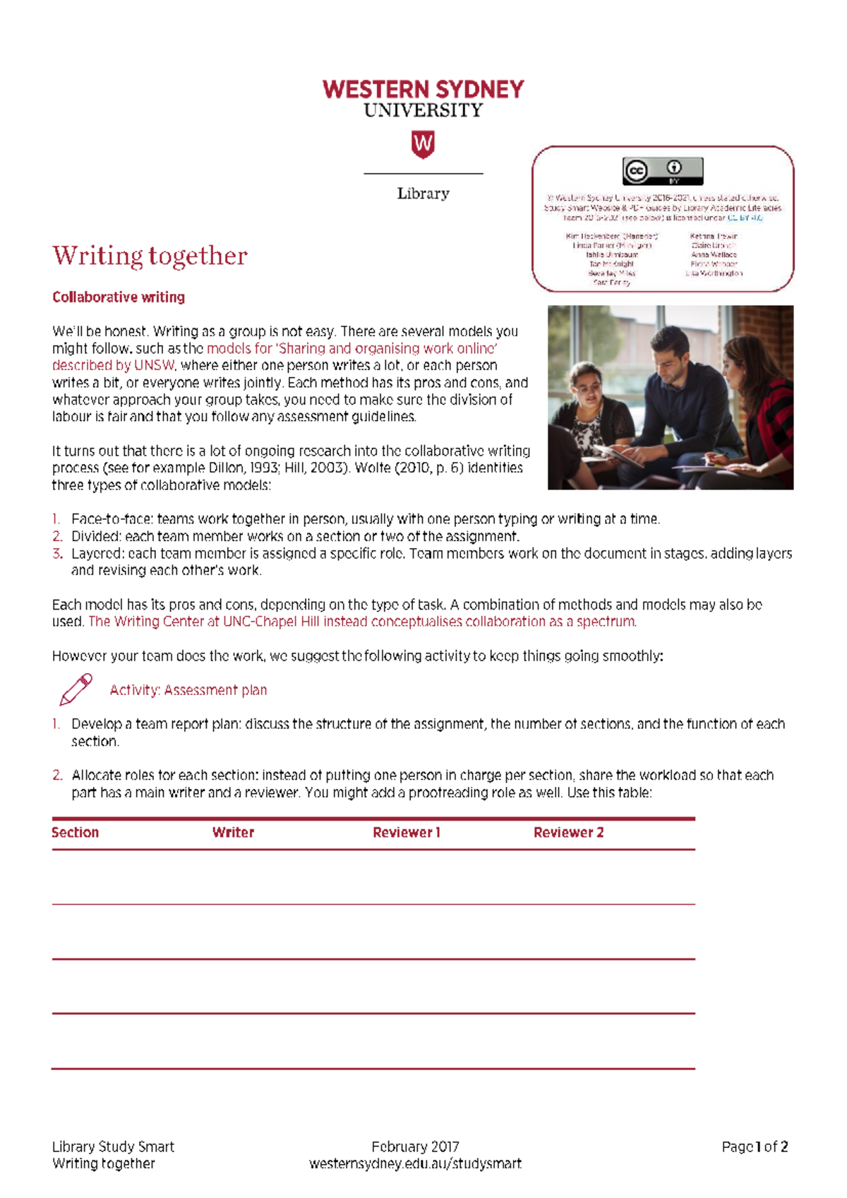 Collaborative Writing Strategies - CFWQJ Guide - Studocu