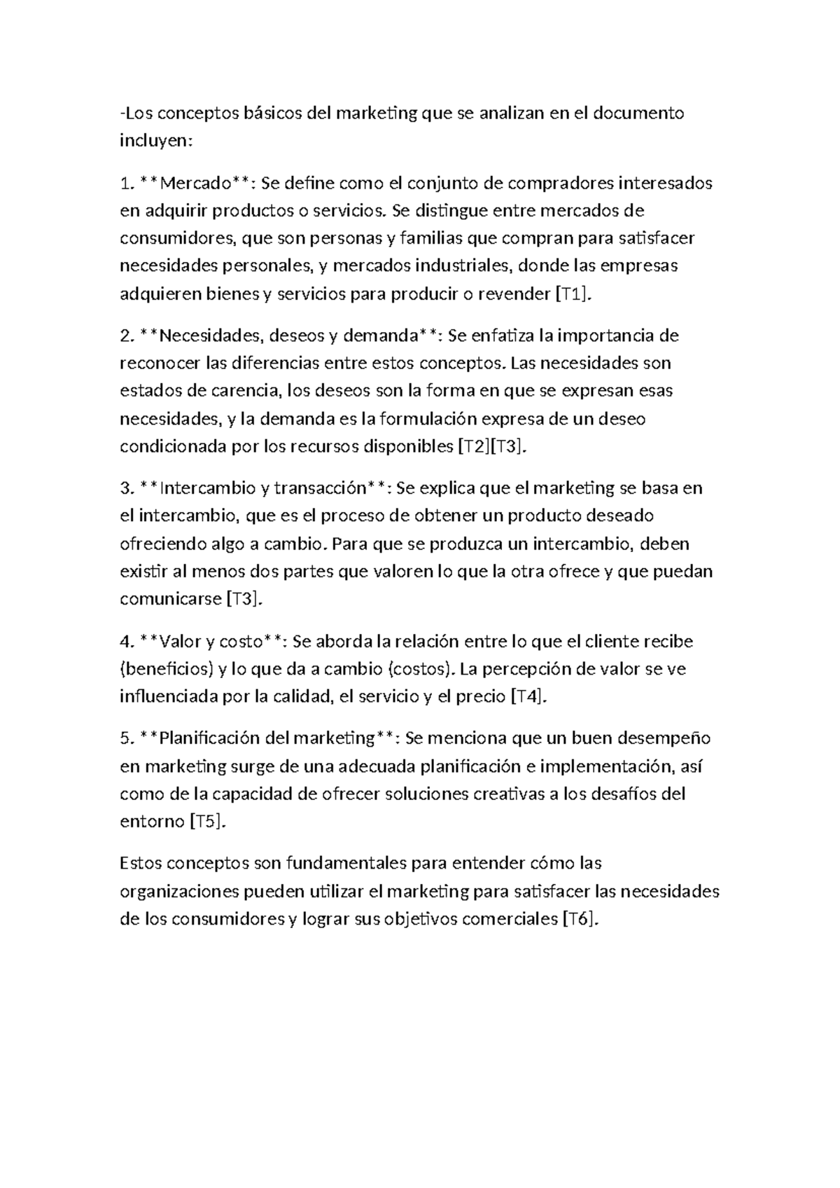 Resumen L1 - lectura 1 modulo1 -Los conceptos básicos del marketing que ...