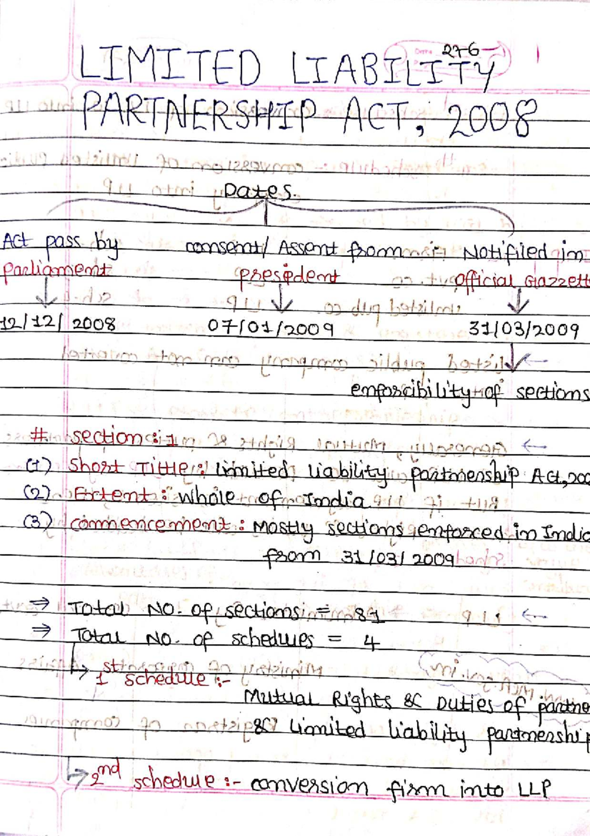 LLP 2008: Comprehensive Notes on Limited Liability Partnership Act ...