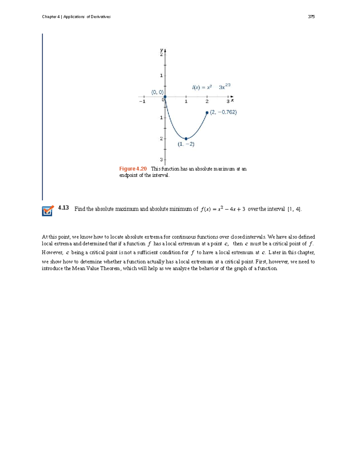 Chapter 4: Applications of Derivatives in Calculus Volume 1 - Studocu