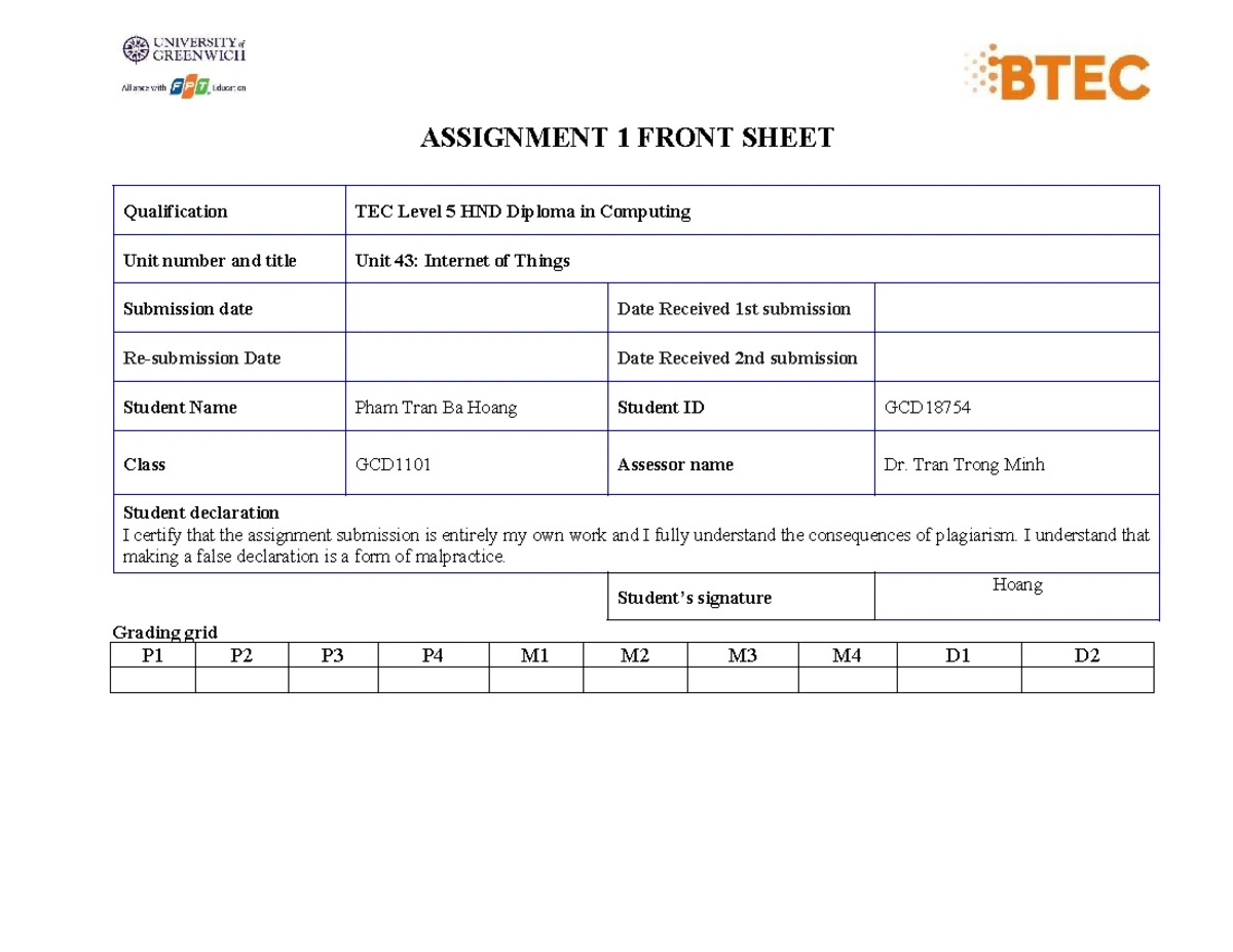 Database design development assignment for BTEC Level 5 HND Computing ...