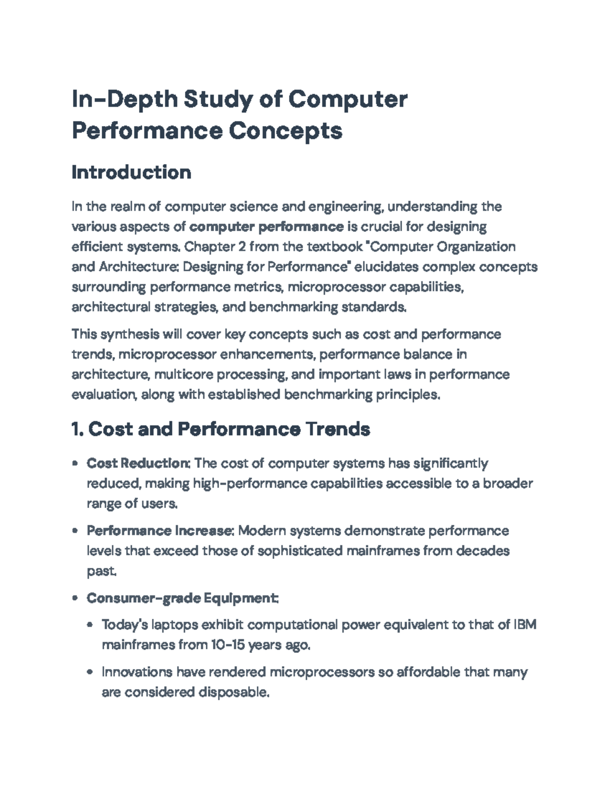 Understanding Computer Performance: Key Concepts & Benchmarking ...