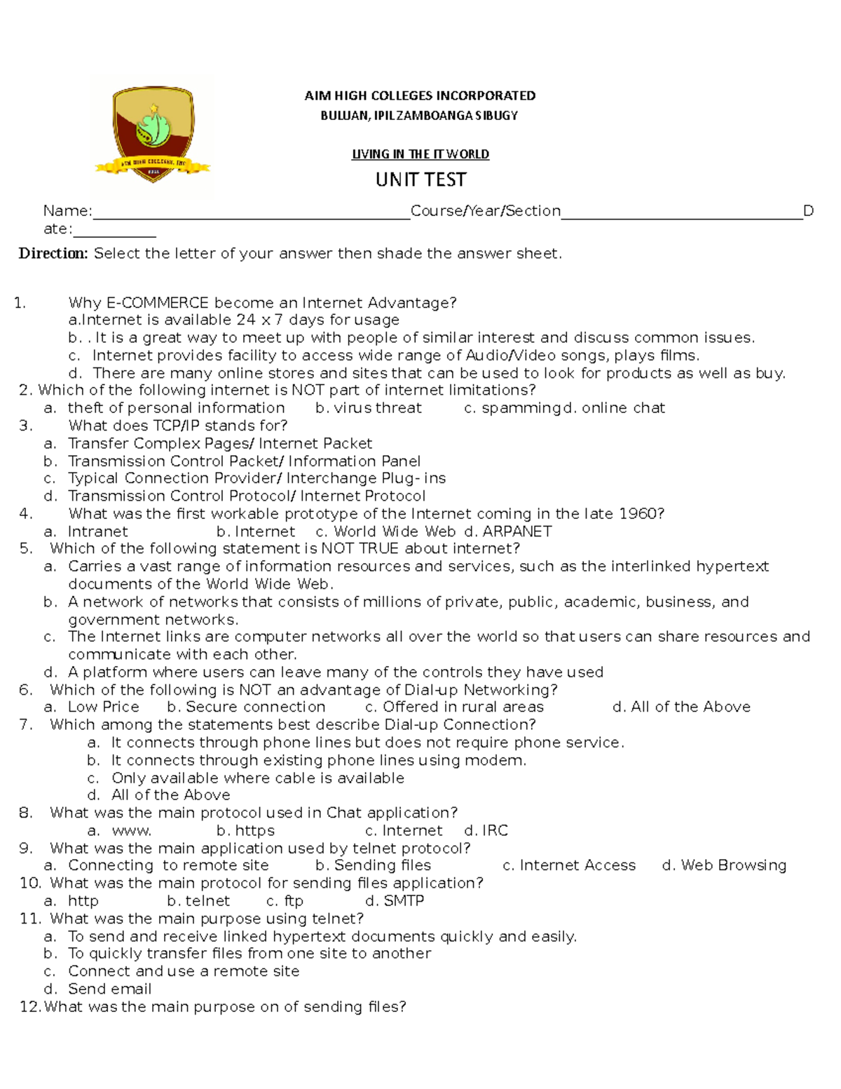 Study on indigenous communities